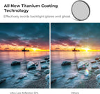 K&F CONCEPT 49mm Ultra-Low Reflectivity Circular Polarizers Filter 28 Multi-Layer Coatings Ultra-Slim High Definition Polarizing Camera Lens Filter (Nano-X Series)