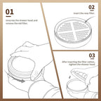 Vitamin C, E & A Shower Filter Replacement Cartridge Compatible with AquaHomeGroup, Helps Remove Chlorine for Healthier Skin & Hair (2 Packs)