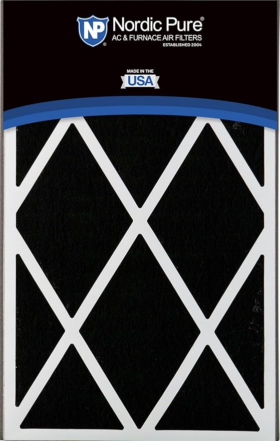 Nordic Pure 16x25x3 (Actual Size: 15 13/16 x 24 5/16 x 3) MERV 14 Plus Carbon Trion Air Bear Cub Replacement Air Filters 3 Pack