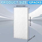 6 Pack Filter Pads for Aquarium Fish Tanks, Aquarium Polyethylene Media Pads
