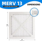 (4 Pack) 14x14x1 Furnace Air Filters, MPR 1900 & FPR 10, MERV 13 Pleated Air Filter (Actual Size: 13.75x13.75x0.75 inch)