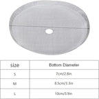 5Pcs 304 Stainless Steel Coffee Mesh Filter Portable Reusable Cofffe Pot Mesh Filter Coffee Making Tool Mesh Accessory (Medium-800ml)