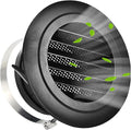 Soffit Vents 6 Inch, Round Exhaust Air Vent Cover with Built-in Fly Screen for Bathroom Kithchen Office Home, Black 1P 150mm