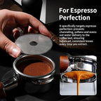watchget 58.35mm Espresso Puck Screen - 0.2mm Ultra Thin Espresso Filter with Round Hole - Lower Shower Screen - Metal Reusable Coffee Filter for Portafilter Basket 58mm - Puck Screen