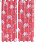 2 Panel Kitchen Cafe Curtains, Desert Camel Sunlight Filtering Nature Air Through, Home Decor Window Covering Tier Curtains for Living Room 104W x 90L inch Summer Sand Camel Animal Vintage Pink