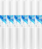 PUREPLUS 5 Micron 20" x 2.5" Whole House Sediment Home Water Filter, 20-inch Sediment Pre-Filtration, Replacement Cartridge Aqua Pure AP110-2C, Pentek P1-20/SP-P1-20/PX01-20, Watts FPMB5-20, 6Pack