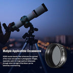 Astromania Telescope Filter Moon Filter 1.25 inch, Neutral Color Filter ND96-0.9 with 13% Light Transmission Reduces Moon Glare&Enhances Lunar Crater Detail, Work with Telescope Accepts 1.25" Eyepiece