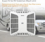 RV Premium Charcoal Activated Carbon Fiber Air Conditioner Filter - Air Duct AC Carbon Filter Replacement for RV AC Vent (2 Pack, 6" x 16")