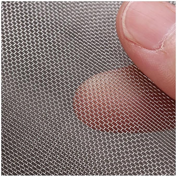 MRYBD 304 Stainless Steel Woven Wire Mesh Small 1mm Hole Fine Wire Mesh, 30 Mesh Drain Cover Mesh, Garden Insect Screen, for Air Bricks, Window, Vents, Filter 1x18m