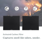 Carbon Filter 500 for Drieaz HEPA500 16'' x 16'' x 1'' & BlueDri & VEVOR Air Purifier, Air Scrubber Actived Carbon BD-AS-550 F301H - 2 Pack Activated Filter