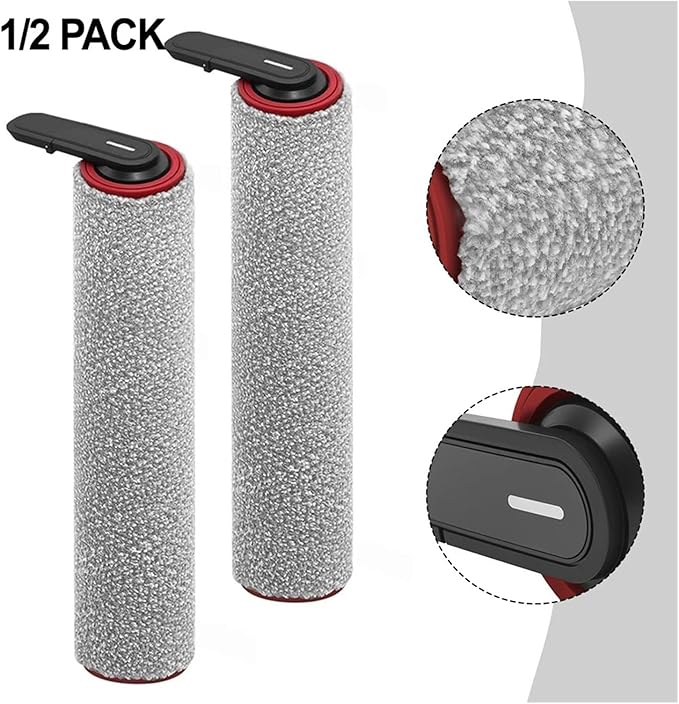 Main Roller Brush Replacement，Compatible For Mova M50 Wet And Dry Vacuum Cleaner For Vacuum Cleanr Parts Floor Scrubber(2pcs)