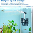 Aquarium Sponge Filter 5-20 Gallon Fish Tank Filter, Electric Power Double Sponge Filter, Quiet Small Low Flow Foam Filter for Fish Tank Betta Shrimp, Intake Dual Sponge Filter Kit w/Pump