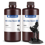 ANYCUBIC ABS-Like Resin 3.0, 3D Printer Resin with Enhanced Strength and Toughness, High Precision and Minimal Shrinkage, Wide Compatibility for All LCD Resin 3D Printers (Black, 2kg)