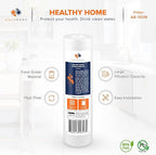 Aquaboon 5 Micron 10 x 2.5 Sediment Filter - Whole House Water Filter Replacement Compatible with Well Water Filters - P5, AP110, WHKF-GD05, 25-Pack