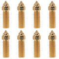8Pcs K1 Nozzles 0.4mm, Brass High-Speed 3D Printer Nozzles Compatible with Creality Ender 3 V3 KE, K1, K1 Max, CR-K1, CR-10 SE, CR-M4 –Durability & Smooth Filament Flow,