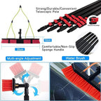 Spray Bar Kit Window Cleaning Brush, Outdoor Window Glass Solar Panel Cleaning,Extendable Cleaner For Greenhouse Roofs, Cleaning Photovoltaic And Solar Panels/35Cmbrushhead/12M/3,35cmbrushhead,12M/39