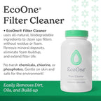ecoone Filter Cleaner All-Natural Spa & Hot Tub Filter Cleaner | Foam-Free, Chlorine-Free, & Phosphate-Free Spa Filter Cleaner | Prolongs Filter Life and Leaves No Residue, 8 Oz