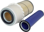 Outer Inner Air Filter Kit 384812R93 3125199R1 Compatible with John Deere 244E 244H 84 4475 5575 6675 7775 5200 Tractor Loader AH19852 AT17370T 3035558R1 3133241R1 Primary Secondary Air Cleaner