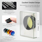 Astromania Telescope Filter, Planetary Filter with Metal Frame for Astronomical Telescope Eyepiece, 1.25 Inch Telescope #8 Yellow Color Filter for Enhancing Contrast in Lunar Planetary Observation