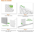 Furnace Filters 10x20x1 MERV 8, MPR 600, Air Filter (4 Pack) for HVAC, AC Furnace - Actual Size: 9.75"x19.75"x0.75"
