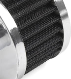 MUGE RACING 23mm Car Air Filter Universal Cold Air Intake Filter High Flow Vent Valve Cover Breather Filter (Black)