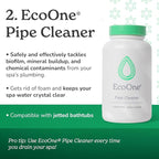Deep Clean Kit by EcoOne | Comes with Spa & Hot Tub Filter Cleaner, Pipe Cleaner, Hot Tub Shell Cleaner, & Filter Boost | All-Natural, Chlorine-Free, & Fragrance-Free Spa Cleaners | Deeply Cleans
