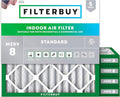 Filterbuy 10x10x2 Air Filter MERV 8 Essential Dust & Allergy Defense (5-Pack), Electrostatic Pleated HVAC AC Furnace Filters Replacement, Made in USA (Actual Size: 9.50 x 9.50 x 1.75)