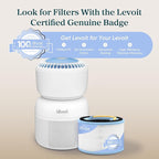 LEVOIT Air Purifier for Home Bedroom with HEPA Filter, White Noise Sound Machine and Blue Light-Free Night Light Support Better Sleep, AHAM VERIFIDE, 5 Air Quality Monitor, Smart WiFi, Sprout