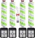 for Bissell CrossWave Pet Pro 2306A CrossWave 1785 Series Replacement Parts 4 Pack 2460 Multi-Surface Pet Pro Cleaner Brush Rolls Tangle-Free+4 Pack 1866 Vacuum Filters Part 1613568 1608684