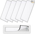 YOKIVE 6 Pcs Magnetic Floor Vent Covers, Floor Register Cover PVC Mesh Air Vent Screen Filters, Great for Home Floor, Wall, Ceiling, Catch Debris Hair Dust (White, 15-Inch x 8-Inch)