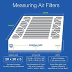 Nordic Pure 20x20x5 (Actual Size: 19 5/8 x 19 7/8 x 4 3/8) Honeywell Replacement Furnace Filters MERV 10 Plus Carbon 4 Pack