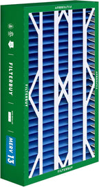 Filterbuy 16x28x6 Air Filter MERV 13 Optimal Smoke & Allergy Defense (4-Pack), Pleated HVAC AC Furnace Filters for AprilAire Space-Gard 401, 2400, & Lennox (Actual Size: 15.50 x 26.88 x 6.00)