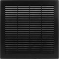 Vent Systems 12'' x 12'' Inch Black Soffit Vent Cover - Pack of 100 - Flat Square Air Vent Louver - Grille Cover - Built-in Insect Screen - HVAC Vents for Bathroom, Home Office, Kitchen 12x12 Inch