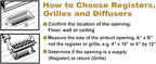 Decor Grates VFM4 Pristene Filter Media for Decor Grates Registers, 4-Feet by 1-Foot , White