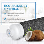 Inline Water Filter for Ice Maker, Refrigerator, Under-Sink Reverse Osmosis Water System, Post Activated Carbon Water Filter Replacement Cartridge with 1/4-Inch Quick-Connect (Pack of 2)