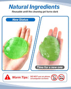 Car Cleaner Gels 4 Pack, Universal Dust Cleaner Putty Cleaner Slime, Cleaning Gel for Interior Detailing PC Keyboard, Auto Detailing Tools Car Cleaning Supplies Gift for Men Women, 320g