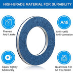 Mudder 100 Pieces Aluminum Engine Transmission Fluid Oil Crush Washers Drain Plug Gaskets, Compatible with Toyota, Scion Part 90430-12031