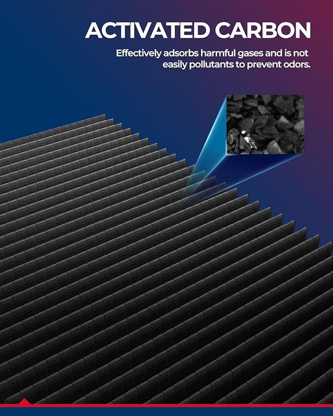 KAX Cabin Air Filter with Activated Carbon, CF10548 Replacement for Escape 2007-2012 Mariner 2007-2011 Tribute 2008-2011