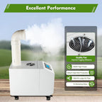 Ultrasonic Industrial Agricultural Humidifer, 0.79Gal/H Smart Commercial Humidifier with LCD Screen & humidity Sensor Automatic Mist Cooling Sprayer Airflow for Warehouse Greenhouse Garden Etc