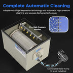 Rotary Drum Filter-3000GPH Canister Filter AC110-240V RDF Fully Automatic Water Self-Cleaning Filtration for Koi Pond,Fish Pond,Aquarium,Fish Farm,Seedling Cultivation Base,Aquaculture,Hydroponics