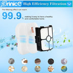 HZ4002 Filter Replacement for Shark HZ3002 HZ3000 Stratos Ultralight Corded Stick Vacuum Accessories Spare Part, 2 HEPA & 4 Foam & Felt Filters Kit, Compare to Part # XFFKHZ3000 XHFHZ3000