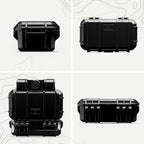 Evergreen 57 Waterproof Dry Box Protective Case with Pick & Pluck Foam - Travel Safe/Mil Spec/USA Made - for Cameras, Phones, Hiking, Boating, Water Sports, Action Cams (Black)