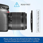 55-82mm Step-Up Ring Adapter, 55mm to 82mm Step Up Filter Ring for 55mm Lens Mount 82mm for DSLR Lenses and ND UV CPL IR Filters （55-82mm）