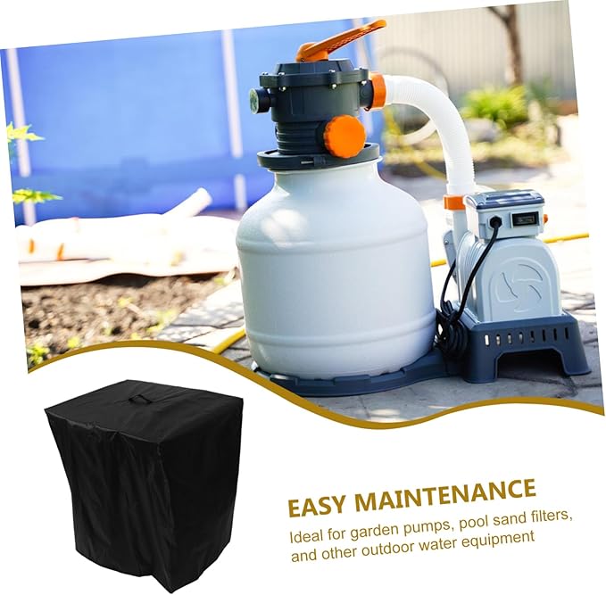 KESYOO Pool Pump Cover Filter Pump Enclosure for Outdoor Units Drawstring Closure for Winter Large