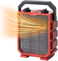 Milkhouse Electric Space Heater 1500W Portable Heater with Manual Control Fan-Only Mode Overheating & Tip Over Protection for Indoor Use WEWARM Red