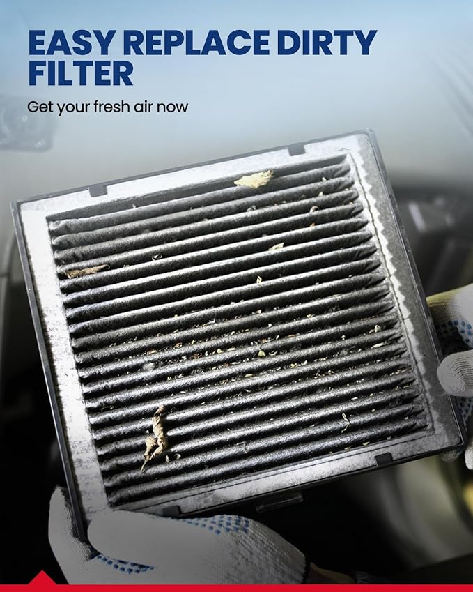 KAX Cabin Air Filter with Activated Carbon, CF10745 Replacement for Subaru Forester 2003 2005 2006 2007 2008, Passenger Compartment Air Filter, Filter Up Dust Pollen, 200% Longer Life