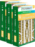 Filterbuy 14.5x27x5 Air Filter MERV 11 Superior Pet & Allergy Defense (3-Pack), Pleated HVAC AC Furnace Filters for Trane, American Standard, Honeywell, and More (Actual Size: 14.06 x 26.13 x 4.97)