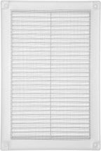 Vent Systems 8'' x 12'' Inch White Soffit Vent Cover - Pack of 100 - Flat Square Air Vent Louver - Grille Cover - Built-in Insect Screen - HVAC Vents for Bathroom, Home Office, Kitchen 8x12 Inch