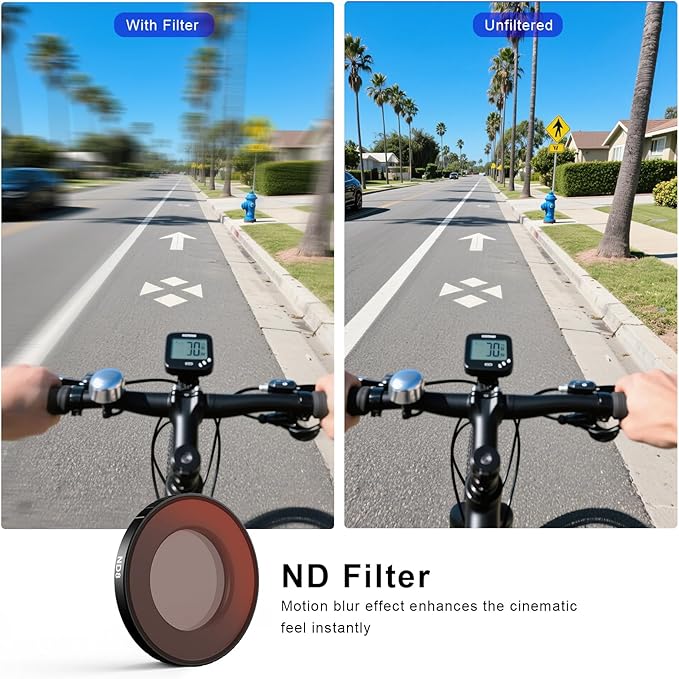 Haoge Filters Set for Insta360 GO Ultra,Includes CPL,ND8,UV,and Screen Protector,Multi-Coated Optical Glass,Filter kit Vlog Video Accessory