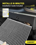 Cabin Air Filter w/Activated Carbon for 2007-2012 Nissan Altima, 2009-2014 Murano, 2009-2014 Maxima, 2011-2017 Quest, 27277-JA000, 27277-JA00A, 2008 2009 2010 2011 2012 2013 2014 2015 2016